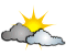 Nuageux avec perc�es de soleil