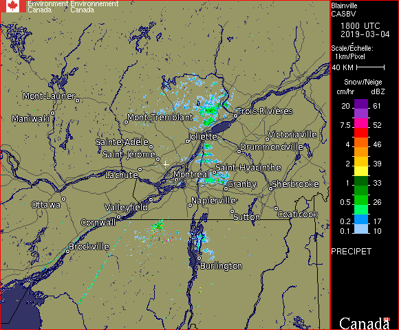 McGill, Qu�bec - Imagerie radar - Environnement Canada