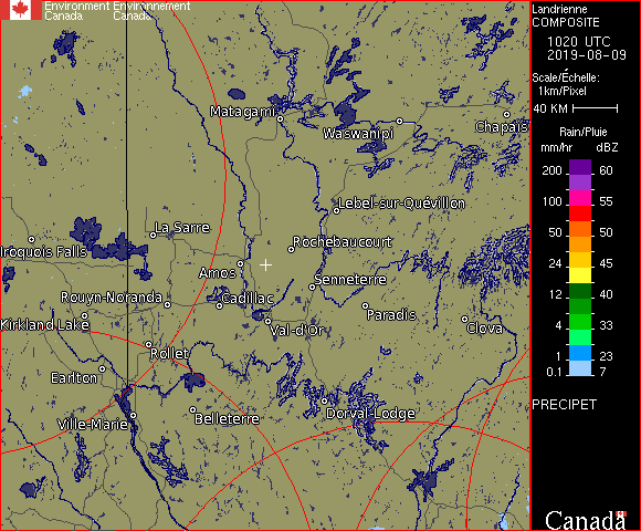Landrienne, Qu�bec - Imagerie radar - Environnement Canada